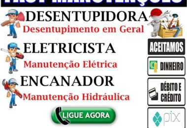 Desentupidora Campinas, Eletricista Campinas, Encanador Campinas - Fast Manutenções